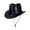 Z62-Black, variant on Women and Men Fashion Felt Striped Tartan Print Fedora Panama Hat Jazz Style Suitable for Parties and Stage Performances Cowboy Hat