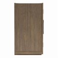 thumbnail image 4 of Furniture of America Vrusales Wood 4-Door Oak Server with Glass Doors, 4 of 8