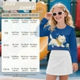 thumbnail image 3 of Xoenoiee West Highland White Terrier Soccer Print Kids Crop Tops Girls Long Sleeve Fashion Pullover Crewneck Sweatshirts Fall Outfit, 9-10 Years, 3 of 7