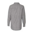 thumbnail image 3 of Women`s Long Sleeve Solid Flannel Shirt, L, Heather Grey, 3 of 3
