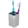 thumbnail image 2 of Home Basics Th35007 Toothbrush Holder, Grey, 2 of 5