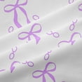 thumbnail image 5 of Erosebridal Cute Coquette Bowknot Curtains Pack of 2 (42x84 Each),Cartoon Cute Bowtie Curtains Blackout For Girls Kids,White Purple, 5 of 7