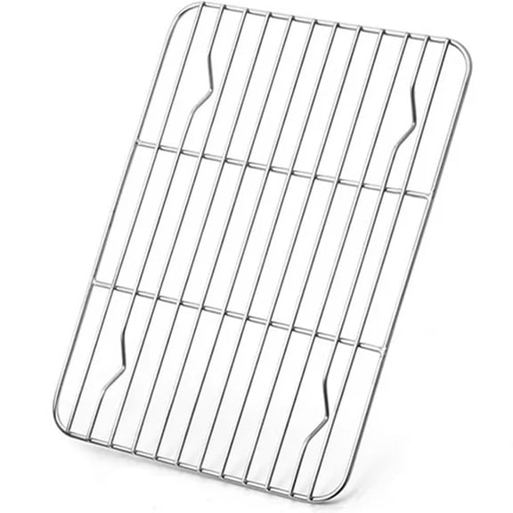 NOGIS 1 Pack Baking Rack , Stainless Steel Metal Roasting Cooking Racks, Size – 8.6"x6.2", Non Toxic & Rust Free, Fit for Small Toaster Oven, Dishwasher Safe