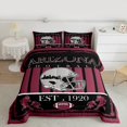 thumbnail image 3 of Homewish Arizona City Queen Comforter Set,American Football Sport Bedding Sets,Gray Rugby Helmet Bedding Comforter Set For Boys,Super Cozy Room Decor Reversible,3pcs, 3 of 9