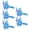 Dream Blue, variant on Flexible Articulated Cats Fidgets Toy Desktop Pet Decorations 3 Dimensions Printed Cats Realistic Hairless Statues