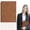 Brown, variant on Durable Wear Resistant Anti Fade PU Leather Plain Notebook Thick Page Large Writing Space Built In Pen Slot Ideal For Home Office Daily Casual Note Taking Inspiration Recording Work