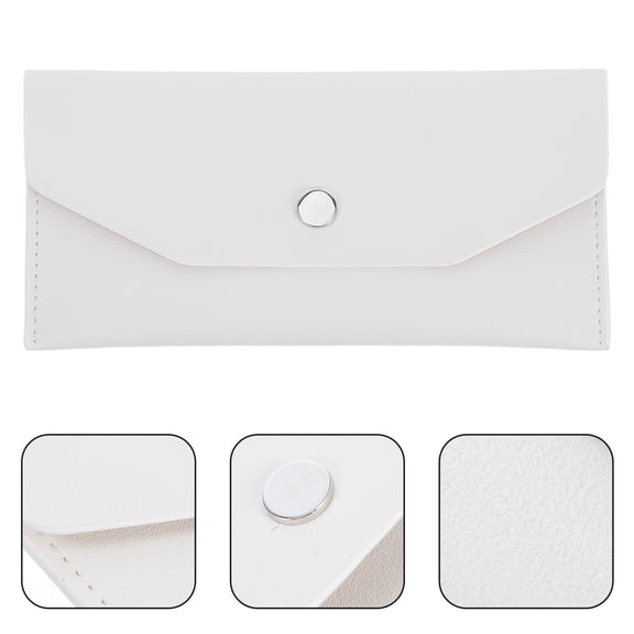 UPOUART Women's Cash Envelope Purse Budget Wallet Secure Closure for Money Checks Receipts Durable PU for Everyday Use