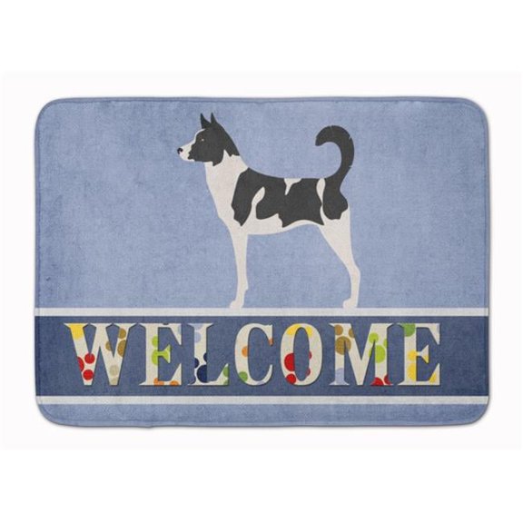 Canaan Dog Welcome Machine Washable Memory Foam Mat
