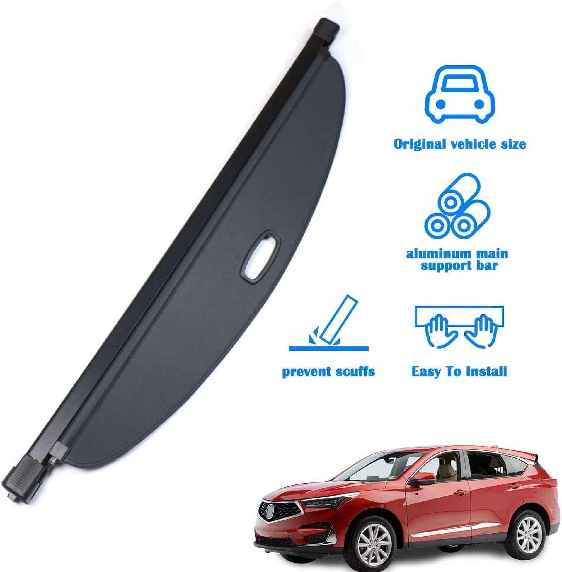 Fit Honda Acura RDX 2019-2026 Cargo Cover For 5-Seat Acura RDX 2019 2020 2021 2022 2023 2024 2025 2026 SUV Accessory Black Retractable Rear Trunk Privacy Shield Shade Cover