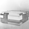thumbnail image 4 of CiaoHER 2in Thickness Beveled Solid Acrylic Display Block Clear Polished Pedestal Stand Riser Solid Base (8x8), 4 of 4
