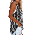 thumbnail image 4 of GigrtiJin Striped Tank Top for Women V Neck Sleeveless Tees Shirts Oversized Loose Vest Casual Trendy Going out Camisole, 4 of 7