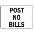 thumbnail image 1 of Post No Bills Sign (White Aluminum Rust Free 9X14 Inch X), 1 of 4