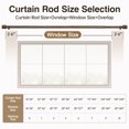 thumbnail image 6 of Newburos Heavy Duty Curtain Rods,1 Inch Bronze Curtain Rod Adjustable for Windows 48 to 86 Inch with Metal Finials,Easy Installation and Modern Design for Living Room & Bedroom, 6 of 7