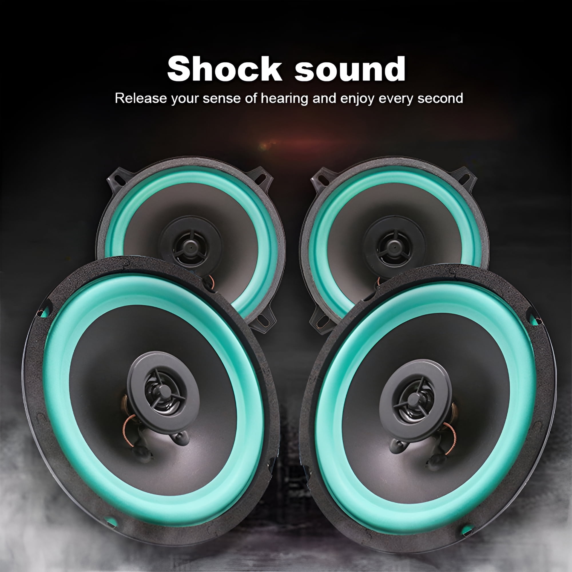 GJX 160W Car HiFi Coaxial Speaker Vehicle Door Auto Audio Music Stereo Speaker 6.5"