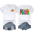 thumbnail image 1 of JAKANYQ T-Shirts pour Femmes, T-Shirt d'Été Décontracté à Lettres Imprimées, Col Rond, Manches Courtes, Tendance, 1 of 2