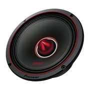Pioneer P.R.O. Series 8-In. 700-Watt-Max-Power Mid-Bass Drivers, Black and Red, 2 Count, TS-M801PRO