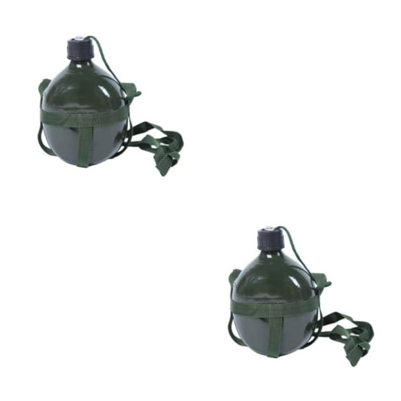 Advancent Botella de agua de aluminio verde para acampar, diseñada para entusiastas del aire libre, botella para acampar al aire libre Type3 NO3