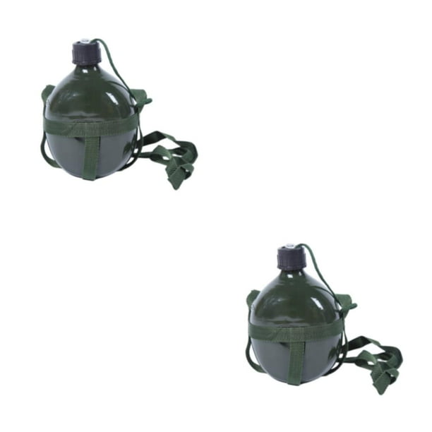 Wosthever Verde Manténgase hidratado en aventuras de camping con botella de agua portátil Actividades al aire libre Metal Type3 NO3