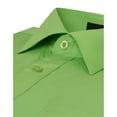 thumbnail image 3 of Omega Men's Short Sleeve Dress Shirt (Apple Green, S), 3 of 4