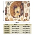thumbnail image 5 of Cute Hedgehog Fleece Throw Blanket for Men and Women 60x50, 5 of 6