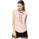 thumbnail image 3 of CAMISAS DE VERANO CON VOLANTES Y MANGAS CORTAS PARA MUJER, CON LAZO EN EL CUELLO, BOTONES, COLOR ROSA, 3 of 7