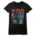 thumbnail image 1 of Def Leppard 80's Albums Black Junior Women's T-Shirt, 1 of 1