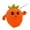@001-Orange(without rechargeable battery), variant on YiJuHui Interactive Music Beat Piano Plush Toy - Fruit Induction Doll, Hand-Eye Coordination, Sensor Press Play, Musical Educational Gift for Toddlers