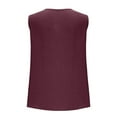 thumbnail image 5 of Karight Women's Linen Tank Tops Button Down V Neck Solid Dressy Blouse Sleevesless Casual Loose Fit Tunic Tops Summer T Shirts, 5 of 6