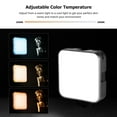 thumbnail image 4 of Andoer W64 Kit d'Éclairage de Visioconférence avec 6W Mini Vlog Bicolore LED Lumière 2500K-6500K Dimmable Rechargeable 3 Chaussures Froides + Support de Ventouse pour Ordinateur Portable Live Streaming Réunion en Ligne, 4 of 7