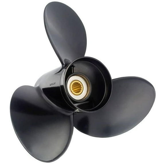 New Propeller Compatible With 15-35Hp Johnson/Evinrude 2 Cyl 2 Stroke 14 Spline 25 1984 1985 1986 1987 1988 1989 1990 1992 1994 1996 1998 1999 2000 2001 2002 2003 2004 2005 By 176424 765050 Aluminium