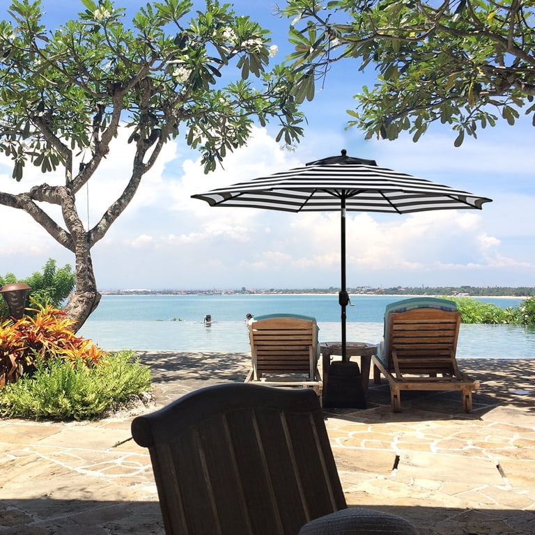 diy patio umbrella stand on wheels DIY Rolling Umbrella Base
