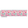 thumbnail image 3 of Colorful Fabric by the Yard Upholstery, Geometric Contemporary Quirky Shapes in Creative Tones Repetition, Decorative Fabric for DIY and Home Accents, Coral Magenta and Turquoise by Ambesonne, 3 of 5