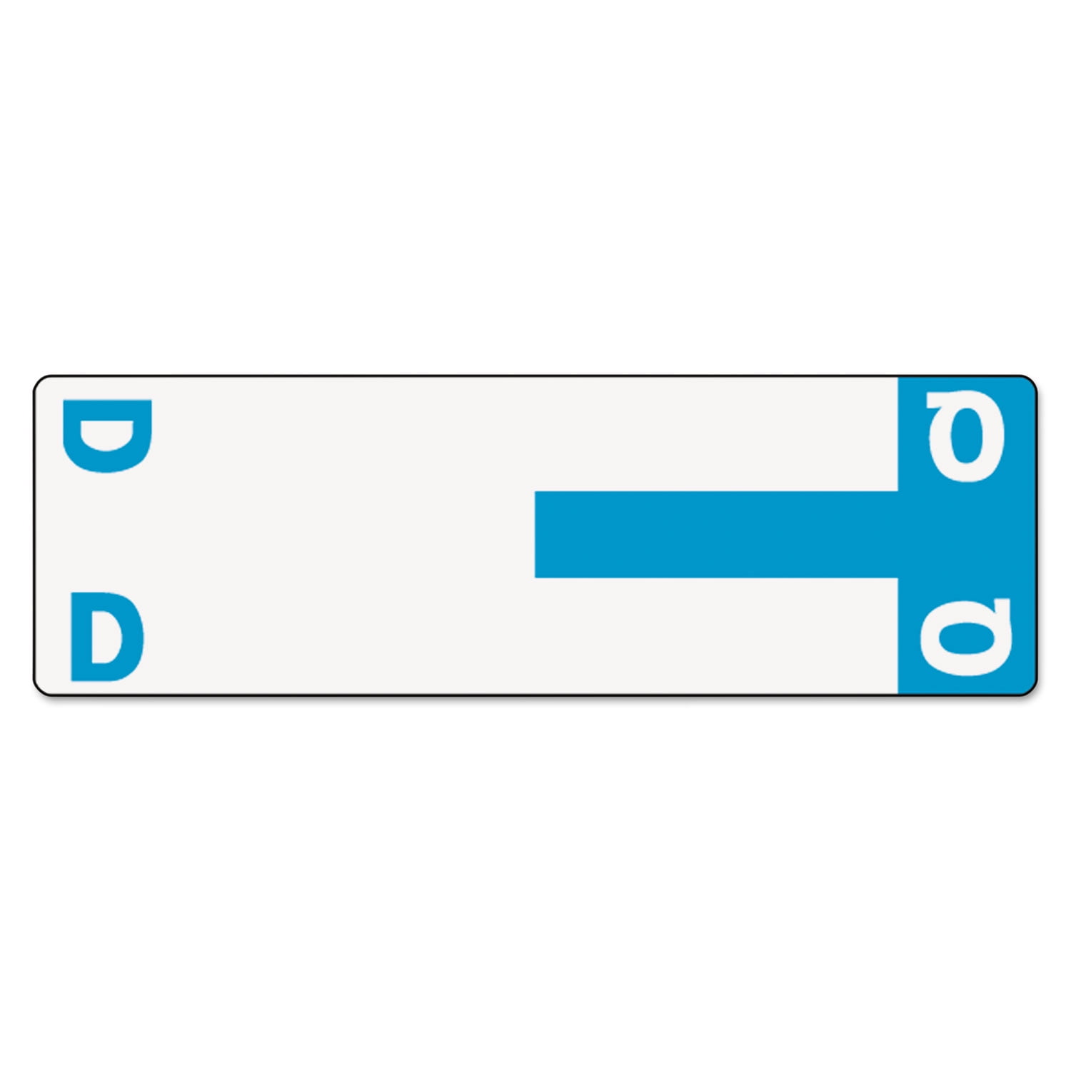 Smead Alpha-Z Color-Coded First Letter Name Labels D & Q Light Blue 100/Pack 67155 - Walmart.com ...