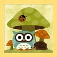 thumbnail image 1 of Great Art Now Owl and Hedgehog by Nancy Lee, Framed Wall Art, 14W x 14H, 1 of 3