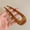 Amber, variant on CXHEGBEJ U Shape Hair Prong for Thick Hair Bun and Chignon, Metal Hair Stick Fork Updo Holder, Simple Curved Hair Pin for Long Hair Twist Styles Black