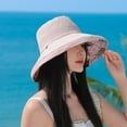 thumbnail image 3 of Women's UV Protection Wide Brim Sun Hat Packable Reversible Bucket Summer Beach Cap, 3 of 4