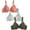 Desert Dusk/Grey Heather/Olive, variant on Women's Smooth Cotton T-Shirt Bra Pack - Ultra-Soft, Flexible, and Invisible Under Tees