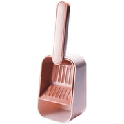 Happon Cat Litter Scooper with Caddy Holder, Cat Scooper for Litter Box with Stand, A Nice Addition to cat Litter Tray and Box, Store cat Pooper Scooper When not in use, Durable and Cute
