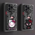 thumbnail image 2 of Funda de teléfono para iPhone 15 Pro SE 13 XS X 14 Pro Max XR 7 6S 12 Mini 8 Plus 11 Pro Marvel Spidermans Hello Kitty Matte, 2 of 5