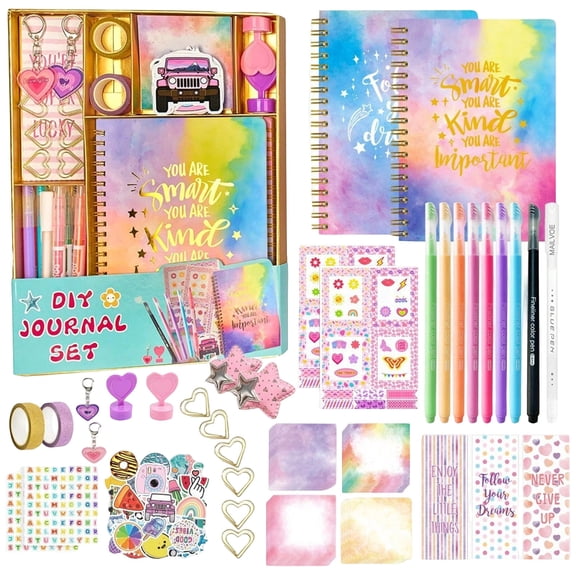 DIY Journal Kit All-in-One Journal Kit Stationary & Diary Set With Stickers Scrapbook Crafts Gift Journal Kit 18ml-20ml