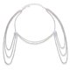 thumbnail image 1 of Cadena de hombro Brillar para Mujer Collar de cristal Accesorios de boda, 1 of 4