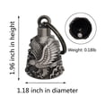 thumbnail image 3 of Campana de moto GÁRGOYLE BELLS Good Luck con percha para motorista, 3 of 6