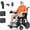Black【With Remote Control】, variant on Morrean Upgraded T700 Carbon Fiber Foldable Electric Wheelchair, 27.56 Lbs Ultra Lightweight Motorized Wheelchair, 330 Lbs, No Remote Control