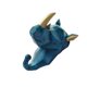 thumbnail image 2 of Toystoory Gancho para llaves con cabeza de Animal, resistente y duradero, de resina, para una fácil organización, buenos ganchos decorativos Decoración del hogar Azul retro (rinoceronte), 2 of 6