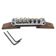thumbnail image 2 of Roller Saddle Guitar Bridge for Jazz Guitar Replacement, Gold / Chrome / Black, 2 of 8