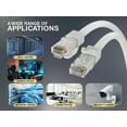 thumbnail image 4 of Cable Leader 7ft Cat6a UTP 10G Ethernet Network Patch Cable Snagless 24AWG Bare Copper, White, 4 of 5