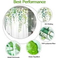 thumbnail image 6 of Green Eucalyptus Shower Curtain Watercolor Teal Plant Leaf Bathroom Shower Curtains Waterproof Fabric Botanical Flower Floral Bath Curtain with Hooks (72'''' × 72'''', Green), 6 of 6