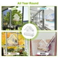 thumbnail image 6 of Travelwant Window Bird House Feeder by Nature Anywhere for Wild Birds with Sliding Seed Holder and 4 Extra Strong Suction Cups. Large Bird feeders for Outside. Birdhouse Shape., 6 of 7