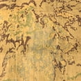 thumbnail image 1 of Ahgly Company Indoor Square Abstract Brown Modern Area Rugs, 6' Square, 1 of 4