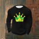 thumbnail image 4 of Mens Casual Camisetas, Carnaval Impreso Manga Larga Cuello Redondo Suelto Ajuste Superior, 4 of 5